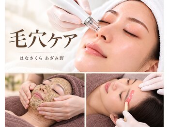 はなさくら あざみ野店の写真/産毛・毛穴汚れ・ざらつきをまとめてケア！フェイスワックス／ハイドロ毛穴洗浄／剥けないハーブピーリング