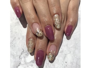 キュアーズ ネイル(CURES NAIL)/くすみピンク