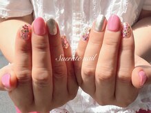スエルテ ネイルサロン 北千住店/カラフルホロ埋め尽くし ¥9000