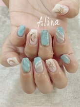 エリナネイルサロン池袋(Alina Nail Salon)/持ち込デザイン9480円