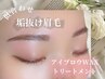 【眉×パーマ】眉毛アイブロウスタイリング&立ち上げパーマ+眉メイク間引き込
