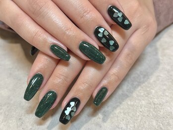 ネオリーブシェリエ 浅草店(Neolive cherie)/埋め込みハートネイル