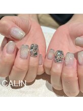 カラン 焼津店(CALIN)/ホワイトグレーマグ×ビジュー