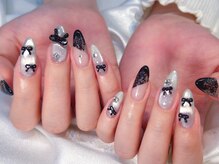 ラッキー(Lucky)/レースデザインネイル