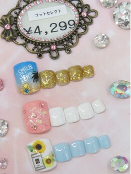 ネイルンデコ (Nailn Deco)/フット☆セレクトネイル♪ ¥4299