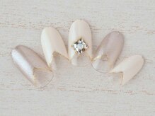 ア ネイル(A nail)/フレンチビジュー【つけ放題】