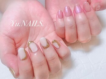 ユーネイルズ 恵比寿(Yu.NAILS.)/アクセサリーネイル◎オーロラ
