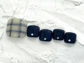 色鉛筆ネイビーチェック¥9000