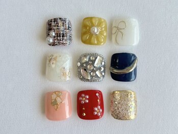 アークネイル(urk.nail)の写真/おしゃれは足元から♪お仕事でハンドネイルが出来ない方にもおすすめです◎丁寧なケアでモチも◎