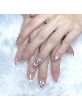 フォックスネイル(fox.nail__)/マグネットフレンチ