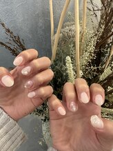 プルメリアドット(Plumeria.)/マーブルネイル