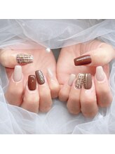 ツイードネイル　