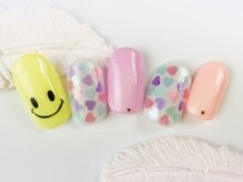 リー 柏駅前(re)/ニコちゃんハートネイル