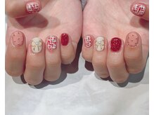 ルヒアネイル イオン戸畑ショッピングセンター店(Ruhia Nail)/アートし放題♪ツイードリボン♪
