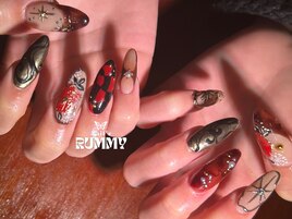 海外風成人式ネイル☆スカルプ