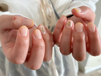 フェリークネイル(feerique nail)/春ネイル/ショートネイル/圓山
