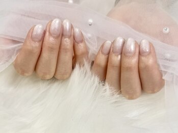 トランク ネイル(trunc nail)/ホワイトパールグラデーション