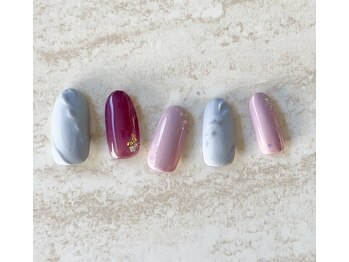 ネイルファクトリー 横浜ベイクォーター店/ニットネイル ¥9000