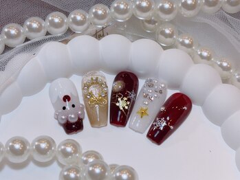 きらきらネイルサロン/クリスマスデザイン/冬ネイル
