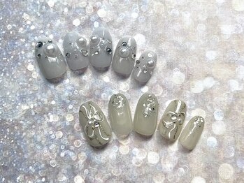 アニーアンドジーノ ウタヅ(Annie&Gino utazu)の写真/【選べる定額¥5700～】シンプルで上品なネイル♪自爪を削らないパラジェルが大好評！色変更も可能◎