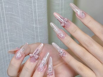 ラッキー(Lucky)/レースデザインネイル