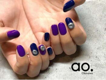 アオ おもろまち(ao.)/85min/鉱物ネイル Nail ao.沖縄
