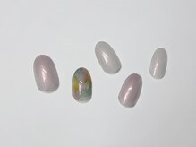 ネイルサロンアンドスクール アイビー(IVY)/もやもやニュアンス♪