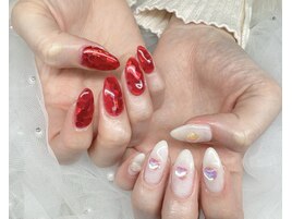 ハートホロネイル