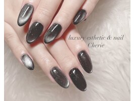 ビー玉ネイル/black