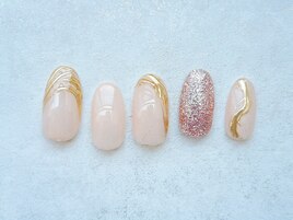 アート多めオフィスネイル