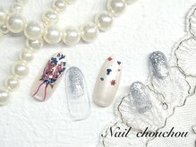 ネイルシュシュ 橋本店(nail chou chou)/押し花ネイル☆8000円
