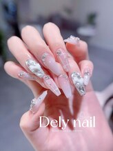 デリーネイル(Dely_nail)/上品なリボンネイル