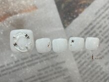 アイネイルズ 横浜EAST店(I-nails)/ホワイトラメフットネイル