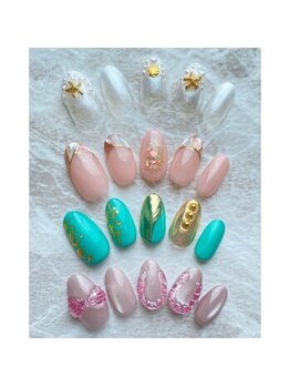 ネイルアンドアイラッシュ グレース 芦屋店(nail&eyelash Grace)の写真/【芦屋駅すぐ】丁寧なオフ+ケア付☆イベントや気分に合わせた上品で可愛いネイルで気分もUP☆