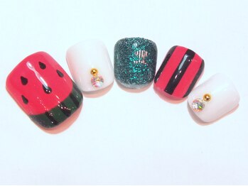 ネイルサロン ドレリッチ 大宮店(drerich)/スイカFOOT