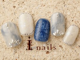 手描き陶器風&スタッズ11500円