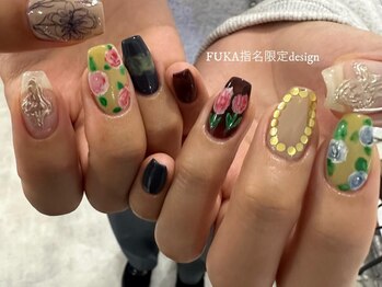 ネイルメゾン 梅田(NAIL MAISON)/お花アート【fuka限定】