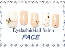 アイラッシュアンドネイルサロン フェイス(Eyelash&NailSalon FACE)/ハンド定額ネイル　￥6.500