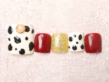 ジュノネイル(juno nail)/ダルメシアン
