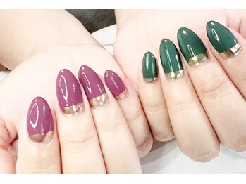 アリイネイルズ(ALII Nails)/マグネットアシンメトリーネイル