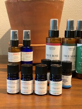 銀座 はり香/オリジナルのブレンド精油を使用