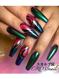 【スカルプ】アート10本付放