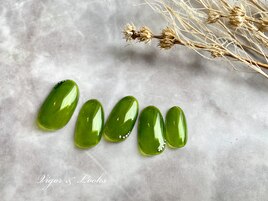 グリーン　クリアネイル