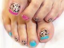 大人カラーフットネイル