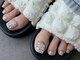 アトリエナナ 碧南新川店(atelier7.)の写真/足元からおしゃれに!フットネイルで可愛さUP!持ち込みアートも◎