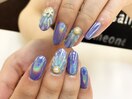 濃ブルー×ユニコーン×鱗