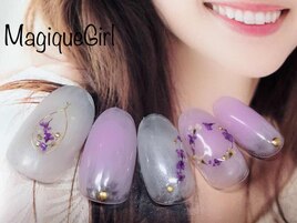 【押し花ネイル】