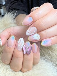 3D×桜ネイル　担当大野