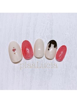ピアルシア(piaaLucia)/バレンタインネイル
