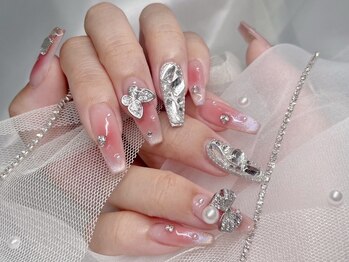 ロワ バイ ジョアアンジェ(Roi by joieange)/マグネット 蝶 チークネイル